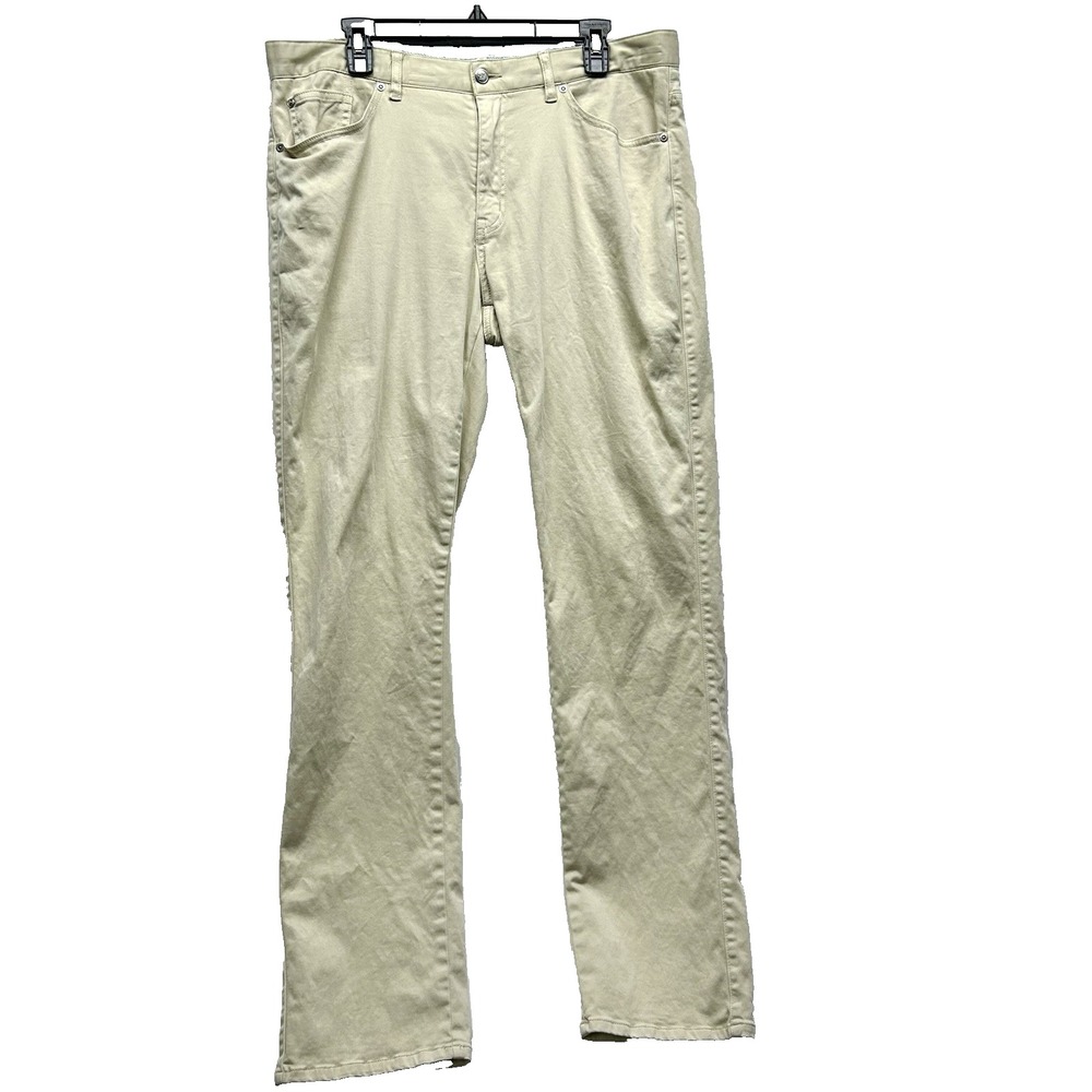 Peter Millar Men's 36x33 Cotton Blend Beige Chino Pants (E1)